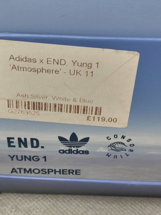 Size 11.5 - Adidas x END Yung 1 ‘Atmosphere’ G2763519 Suede Blue UNC Blue purple main image 7